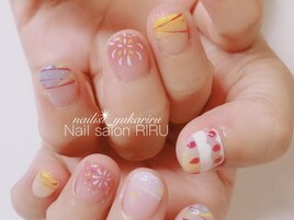 夏祭りネイル/花火ネイル