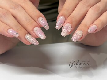 ネイルグロス 梅田茶屋町店(NAIL Gloss)/アートフリーコース¥11000