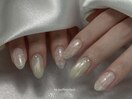 うるうるグリーン◇レースネイル