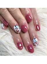 アレス 狛江店(ales)/フラワーアートネイル☆6600yen