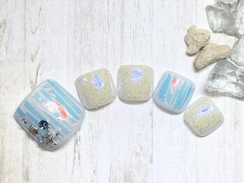 アルセア 上野御徒町店(Alcea)/オーロラ フットネイル