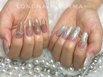 ロングネイルズ エマ(LongNails-Emma)/アクリルワンカラーorラメグラ