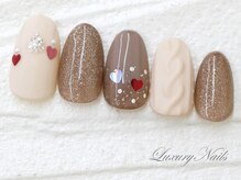 ラグジュアリー ネイルズ(Luxury Nails)/ハート＊ニットNail