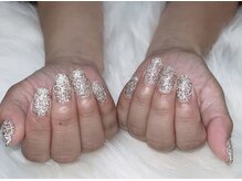 ハズグラスネイル(Haze Grass nail)/フラッシュネイル