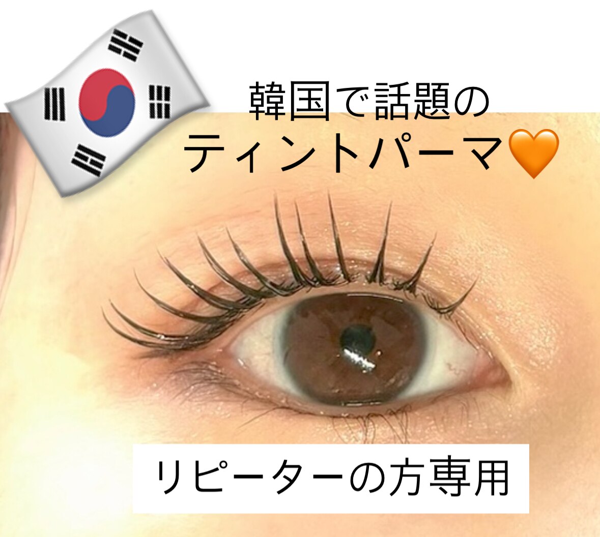 （再来の方へ）ティントまつ毛パーマ5,550円☆