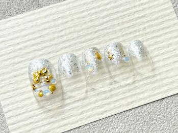 エストリブレ(estLivre)/クリスマスリースネイル