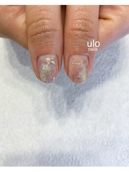 ウロネイルズ(ulo nails)/もふもふとシルバーニュアンス