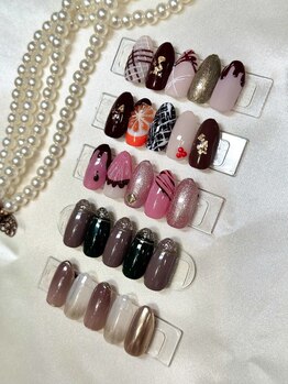 アムルーズ(Amoureuse)/バレンタインネイル♪