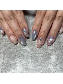 桜ネイル♪マグネットネイル♪