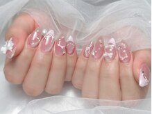 ロワ バイ ジョアアンジェ(Roi by joieange)/ピンク/マグネット/リボンネイル