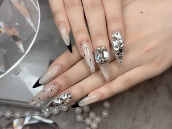 ジュエミーネイル 大阪心斎橋(jewme nail)/ドット/マグネット/スカルプ/夏