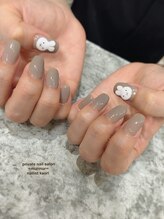 プライベート ネイルサロン マーマ(murmur)/大人ミッフィーネイル