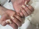 押し花ニュアンスネイル