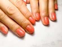 トラストネイル 佐野店(TRUST Nail)/うるツヤ☆オレンジ系ネイル