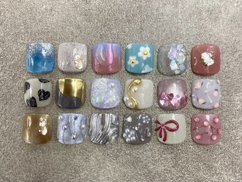 リラス(Lilas)の写真/【footトレンド定額有】初回オフ無料◎足元から気分up！夏に向けてうる艶美爪に【各メニューと同時施術◎】