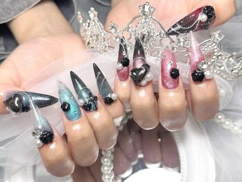 ベルグローアルファネイル(BELLE GROW ALPHA NAIL)の写真/【長さ出し1本¥400】ナチュラルな長さだしで理想の美フォルム☆持ち込みOK＆パーツ付け放題も◎22時迄営業