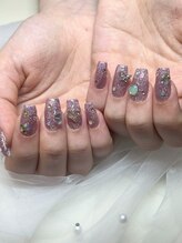 ナナネイル(7.Nail)/きらきらパーツネイル