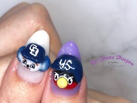 【自爪ネイル】３Dネイル