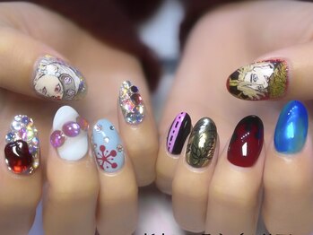 リバティ(liberty)/新宿痛ネイル 鬼滅の刃ネイル