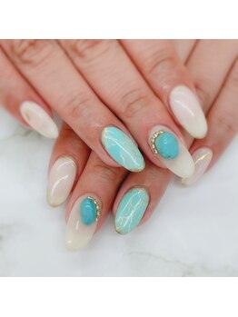 ネイルサロン エーナイン ザ ビッグ豊平店/持ち込みデザイン