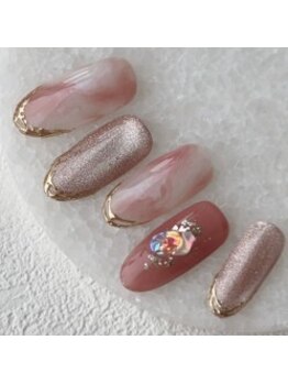 キャンディーベース トーキョー(Candybase Tokyo)の写真/【時短60分仕上げ】ちゅるんカラー☆パラジェル使用◎オフィス・日常に馴染む上質ネイルをご提案いたします