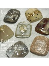 ルピナス(Lupinus)/親指アート＋ワンカラー