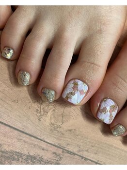 サフィールネイルサフィールネイル(Saphir nail)/フットフラワーネイル