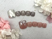 ココロバ ネイルアンドビューティーサロン(COCOLOBA)/シンプルフットネイル