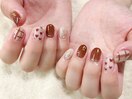 ブランケットネイル/冬ネイル