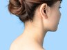 【うなじ脱毛】UPヘア、ショートヘアが映えるうなじ美人【25分】￥3,800→