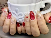 キミネイル(Kimi nail)/バラ+マグ+ミラー