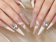 Minuit Nail 渋谷店~フィルイン・韓国ネイル・ワンホン・スカルプ・定額ネイル~の雰囲気(色っぽワンホンネイルで上品に◎韓国ネイル/ワンホン/ピンク/夏)