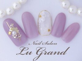 パープル×フラワー