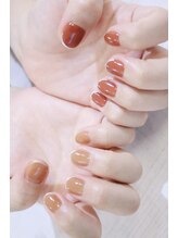 ラルネイル 大宮(Lull. nail)/＊先端メタリック＊ワンカラー＊