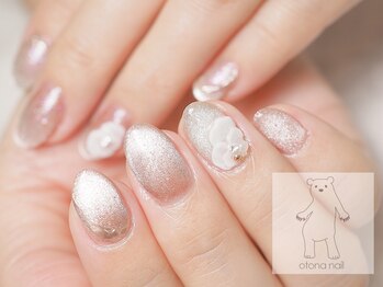 オトナネイル(otona nail)/マグネットネイルと3Dフラワー