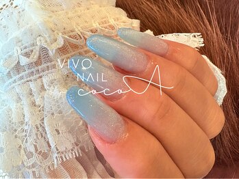 ココア(cocoA)/スカルプ爪先ラメ