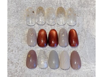 ネイルサロン エムズ(Nail Salon M's)の写真/パラジェル導入店!地爪を労わりながらネイルを楽しめる♪ギャラクシーネイル導入[お写真:¥7300コース]