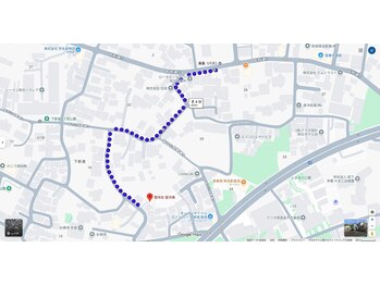 整体処 雲流庵/地図(長島バス停より)