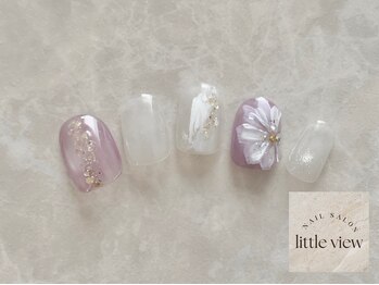 ぷっくりパープルフラワー ¥9980