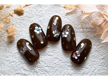 バブル シュガー バイ ネイルクローネ(bublle sugar by.nail crone)/ホロフラワーネイル