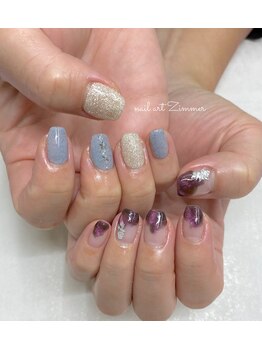 ネイルアート ジマー/60minartとクリアニュアンス