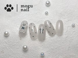ワンホンネイル/くまネイル