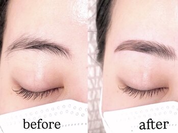 エティナル 上小田井(eternel)の写真/骨格や雰囲気に合わせたアイブロウで美眉毛実現★まつげパーマ＋アイブロウのsetがお勧め♪