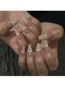 シェア バイ マックスビューティー(Share by MAX BEAUTY)/レースフレンチネイル