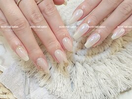 ミラーネイル/春ネイル/ワンホン