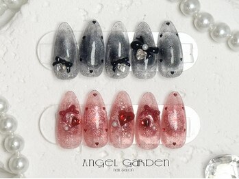 推しカラーチークネイル