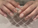 キラキラピンクニュアンスネイル