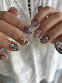 ソレイユ トータルビューティー(sole‘il total beauty)の写真/ニュアンスネイル～繊細アートは当店で☆やりたいデザインがきっと見つかる◎【持ち込みデザイン大歓迎】