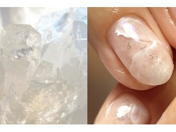 ラニネイルトウキョウ(LANI nail Tokyo)の写真/絵の具だけで天然石の質感を再現。他にはない手描きアートが人気のネイルサロン♪