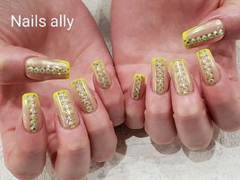 ネオンフレンチ×ストーンアート